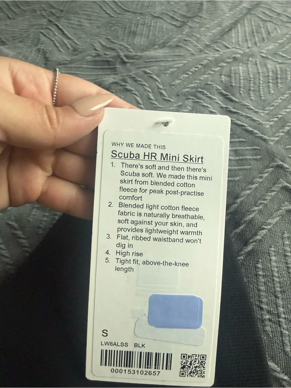 lululemon high-rise scuba mini skirt